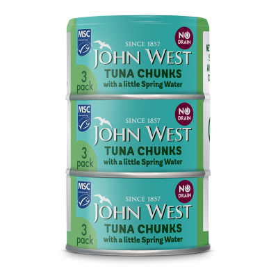 No Drain Tuna Chunks In Spring Water 3 Pack
